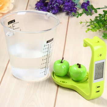 WFGOGO Цифрова везна за чаши Електронно измерване Домакинска кана Кухненски везни с LCD дисплей и мерителни чаши за температура Инструменти за готвене
