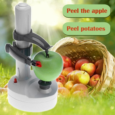 Многофункционална електрическа белачка за плодове и зеленчуци Автоматична белачка за ябълки от неръждаема стомана Кухненска машина за рязане на картофи
