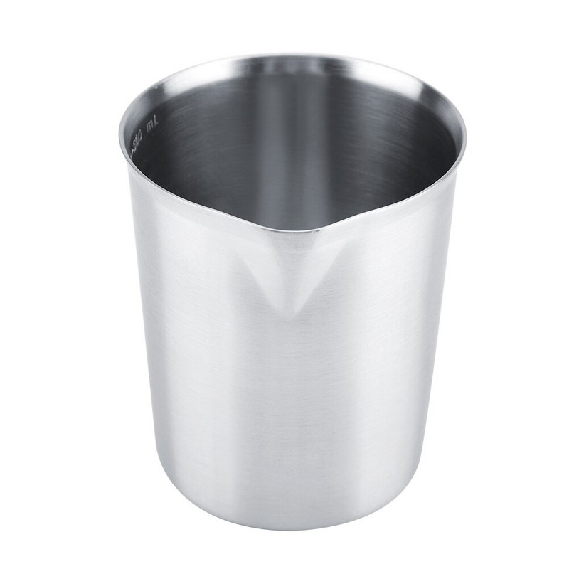 Vrč za pjenjenje vrhnja od nehrđajućeg čelika, šalica za espresso kavu, vrč za pjenjenje, šalica za mjerenje (500 ml/1000 ml)