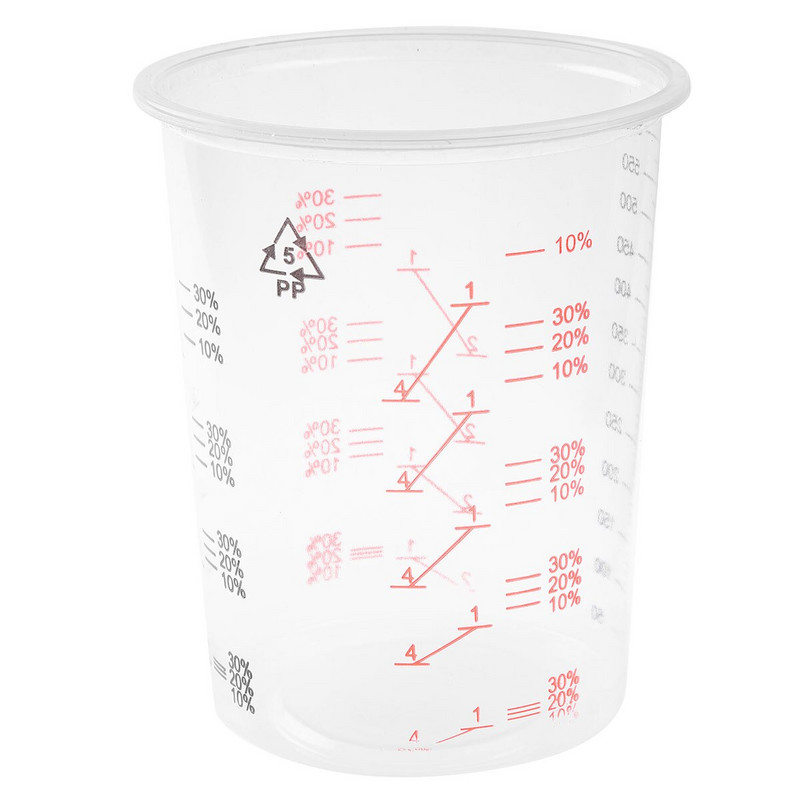 20 komada 600 ml prozirna plastična mjerna posuda za pečenje čaša posuda za mjeru tekućine posuda za šalicu smola epoksidna mrlja Pour Art