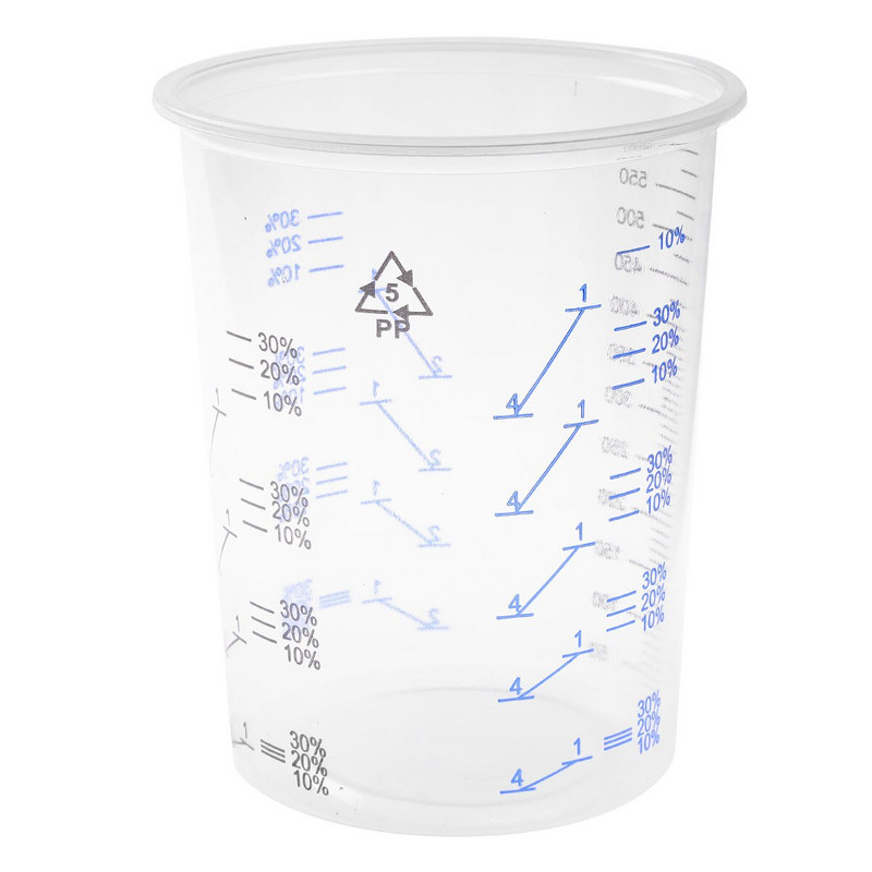 20 komada 600 ml prozirna plastična mjerna posuda za pečenje čaša posuda za mjeru tekućine posuda za šalicu smola epoksidna mrlja Pour Art