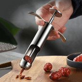 Novi Enucleator od nehrđajućeg čelika Alati za voće Brzo uklanjanje sjemenki jezgre žižule trešnje Enucleate Kitchen Gadget Denucleator