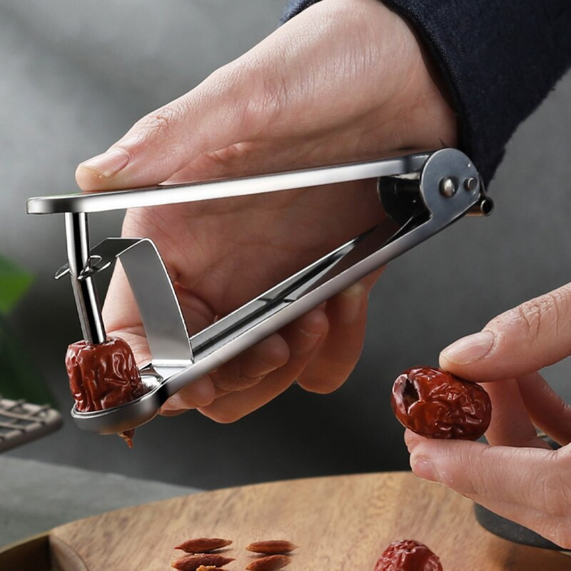 Novi Enucleator od nehrđajućeg čelika Alati za voće Brzo uklanjanje sjemenki jezgre žižule trešnje Enucleate Kitchen Gadget Denucleator