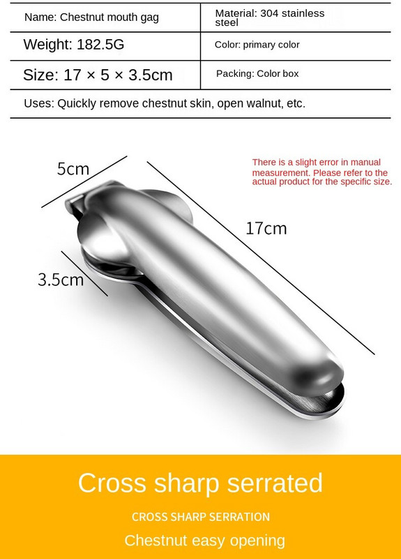 Čep za usta od kestena Artefakt ljuštenja kestena Križno otvaranje i rezanje Ljuštilo za ljuštenje kopča za ljuštenje Domaćinstvo Sirovi kesten