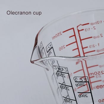 Стъклена мерителна чаша Кана Топлоустойчива стъклена чаша Мерителна кана Чаша за везна за сметана Стъклена чаша JS22
