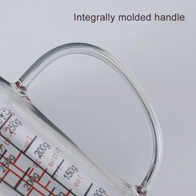 Staklena mjerna čaša Vrč Staklena čaša otporna na toplinu Mjerni vrč Posuda za vagu Staklena čaša JS22