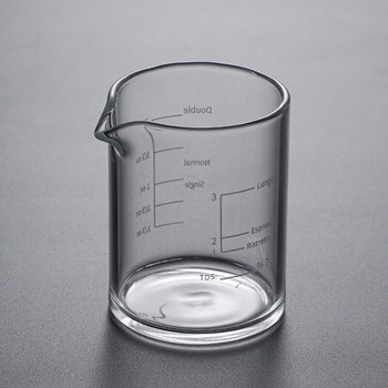 Стъклена мерителна чаша Кана за мляко Топлоустойчива стъклена чаша Мерителна кана Кана за сметана Везна Чаша Кана за чай Кафе Подходяща за микровълнова