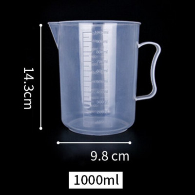Nelomljiva plastična mjerna posuda Prozirni vrč za mlijeko s vagom Šalica za kavu Izdržljiva posuda za kućanstvo Kuhinjski alati za pečenje