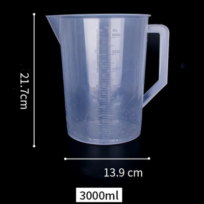 Nelomljiva plastična mjerna posuda Prozirni vrč za mlijeko s vagom Šalica za kavu Izdržljiva posuda za kućanstvo Kuhinjski alati za pečenje