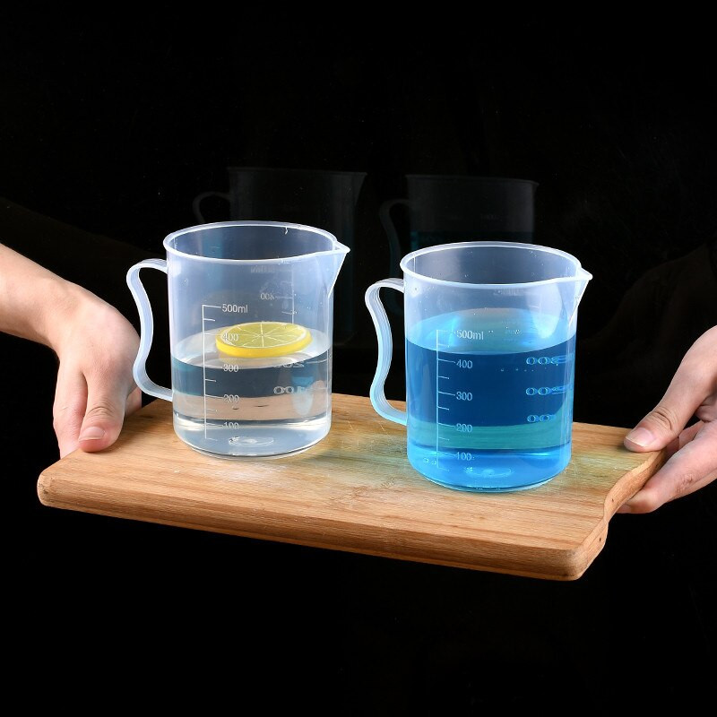Nelomljiva plastična mjerna posuda Prozirni vrč za mlijeko s vagom Šalica za kavu Izdržljiva posuda za kućanstvo Kuhinjski alati za pečenje