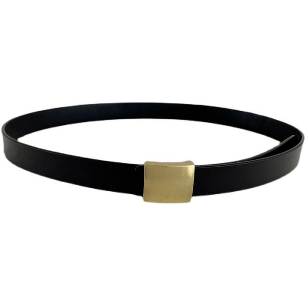 Tanki ženski remen u retro stilu s četvrtastom kopčom