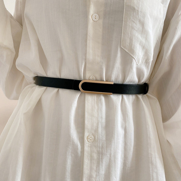 Modernus moteriškas eko odos diržas