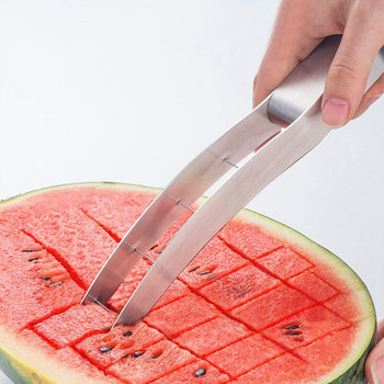 ABSF Watermelon Slicer Cutter Kitchen Watermelon Melon Cutting Artifact 304 Inox Steel Creative Fruit Tool