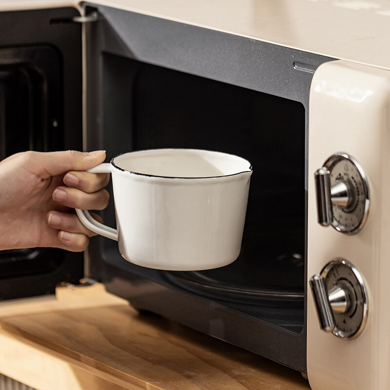 500/1000 ml Emajlirana Mjerna posuda za pečenje Vrč za mlijeko otporan na toplinu Šalica za vagu Kuhinjski plinski indukcijski štednjak siguran za pećnicu