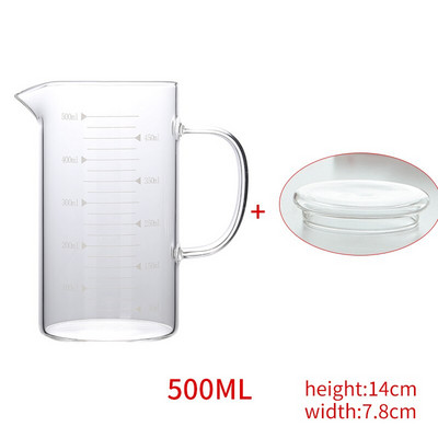 Kreativnost Bambusov čep Staklena staklenka s diplomom Robna kuća Šalica za vodu Poklon čaše s bocom za mjerenje Vrč za mjerenje