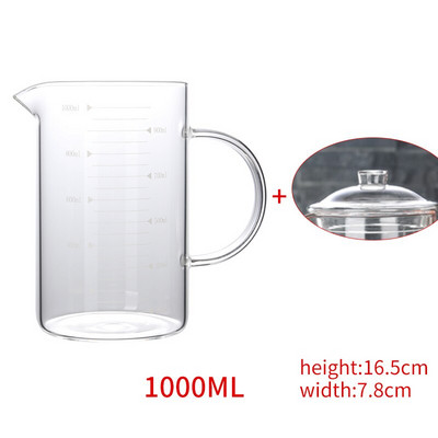 Kreativnost Bambusov čep Staklena staklenka s diplomom Robna kuća Šalica za vodu Poklon čaše s bocom za mjerenje Vrč za mjerenje