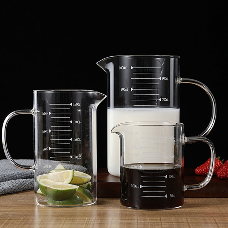 Kreativnost Bambusov čep Staklena staklenka s diplomom Robna kuća Šalica za vodu Poklon čaše s bocom za mjerenje Vrč za mjerenje