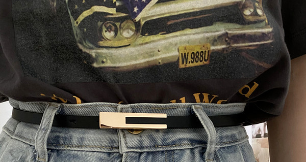 Moderan ženski tanak remen oko struka