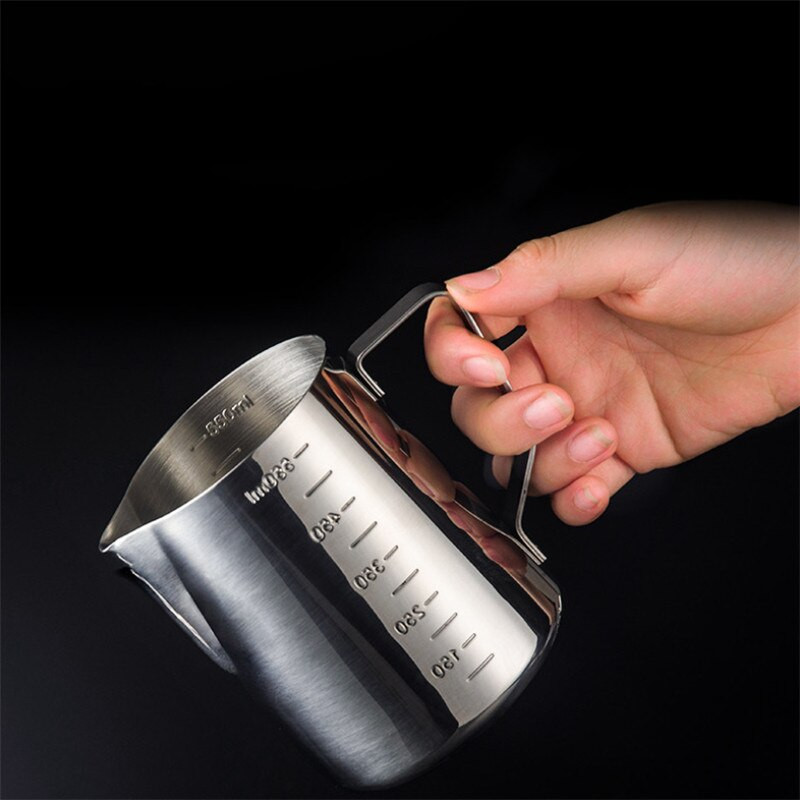 Kreativna mjerna šalica od nehrđajućeg čelika velikog kapaciteta s vagom Uredska šalica za espresso kavu Vrč za latte mlijeko Kuhinjski alati za pečenje