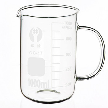 Видове Топлоустойчива стъклена чаша Градуирана мерителна чаша Кана Везни Контейнер за готвене за печене Чучур за изливане на течност Лаборатория