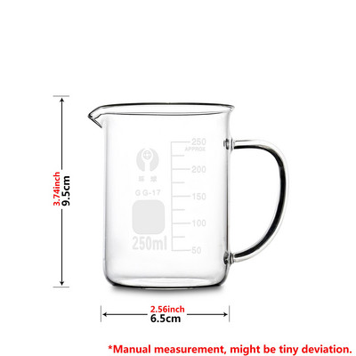 Vrste Staklena čaša otporna na toplinu Graduirana mjerna posuda Vrč Vaga Spremnik za kuhanje za pečenje Izljev za tekućinu Laboratorij