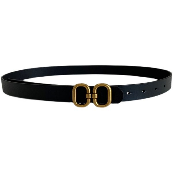 Novi model ženskog kožnog remena u crno-braon boji