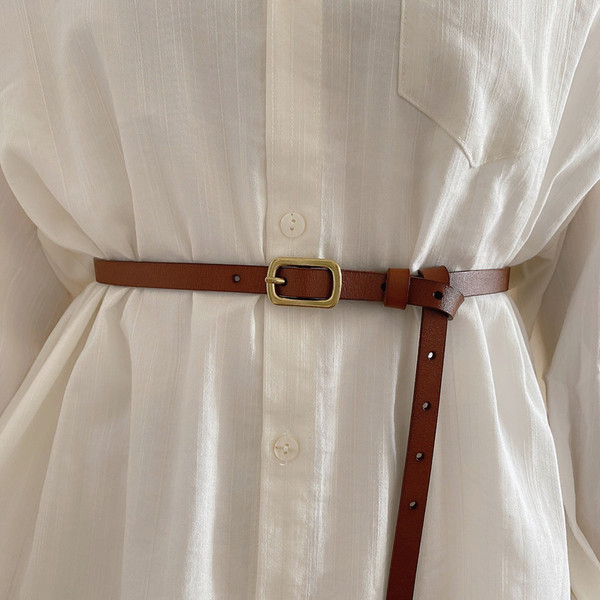 Čisti model kožnog remena za žene