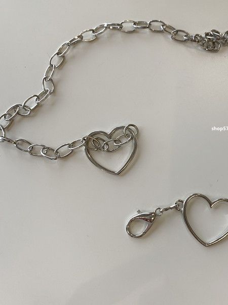 Metalni remen lančić sa srcima