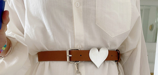 Novi model kožnog ženskog remena sa lancem