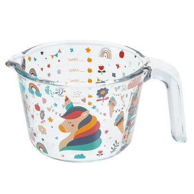 Šalica Staklo Mjerna šalica za mlijeko Prozirna čaša s stepenicama Prozirna s pečenjem Vrč za kavu Vaga Boce vrč Posuda za miješanje tekućine