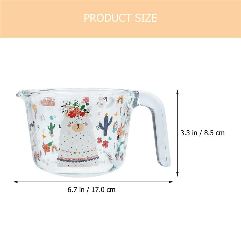 Šalica Staklo Mjerna šalica za mlijeko Prozirna čaša s stepenicama Prozirna s pečenjem Vrč za kavu Vaga Boce vrč Posuda za miješanje tekućine