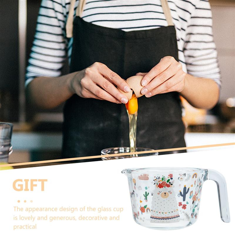Šalica Staklo Mjerna šalica za mlijeko Prozirna čaša s stepenicama Prozirna s pečenjem Vrč za kavu Vaga Boce vrč Posuda za miješanje tekućine