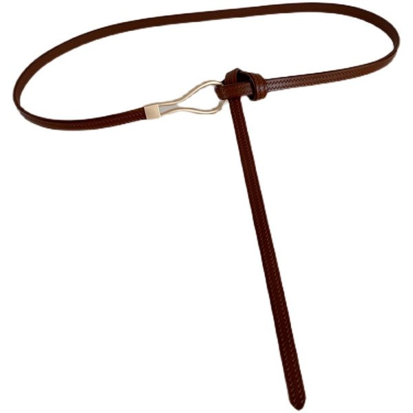 Moderan kožni remen za žene s metalnom kopčom