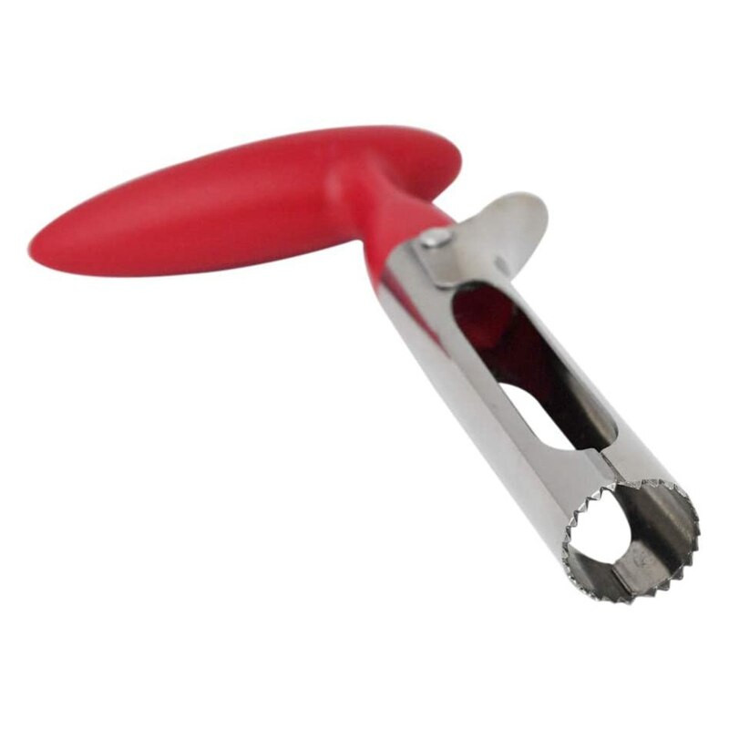 2 kom. Alat za polugu za vađenje jabuka Od nehrđajućeg čelika Odstranjivač sjemenki voća kruške Cherry Red Drška s nazubljenom oštricom