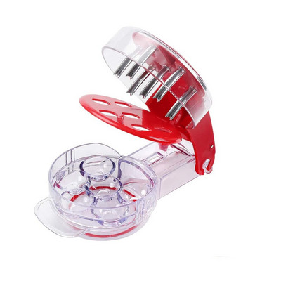 Kuhinjski alati za uklanjanje koštica od 6 rupa za trešnje s posudom. Novost Super alat za uklanjanje koštica od koštica od trešanja. Jamica za uklanjanje koštica 6 Dropshipping