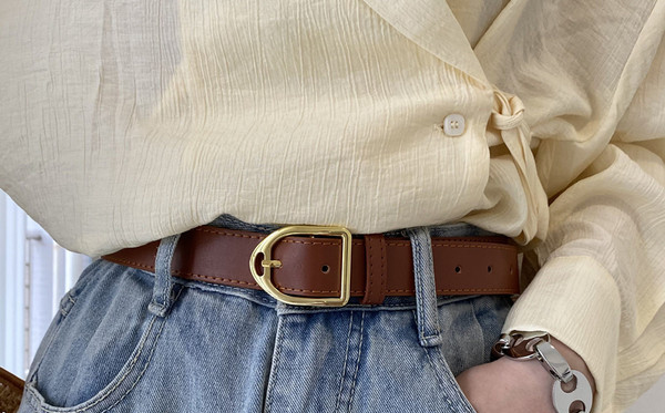 Novi model ženskog remena od eko kože sa kopčom