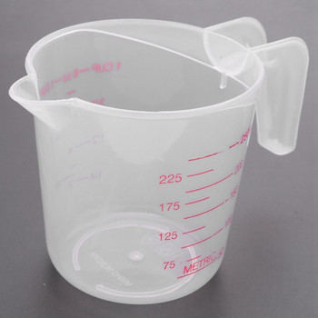 6Pc пластмасова мерителна кана Комплект големи 4 чаши, 2 чаши и 1 чаша с вместимост Мерителни чаши без BPA с ъглова ръкохватка