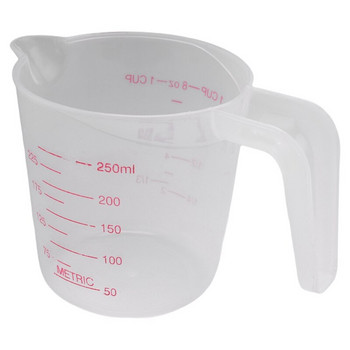 9Pc пластмасова мерителна кана Комплект големи 4 чаши, 2 чаши и 1 чаша с вместимост Мерителни чаши без BPA с ъглова ръкохватка