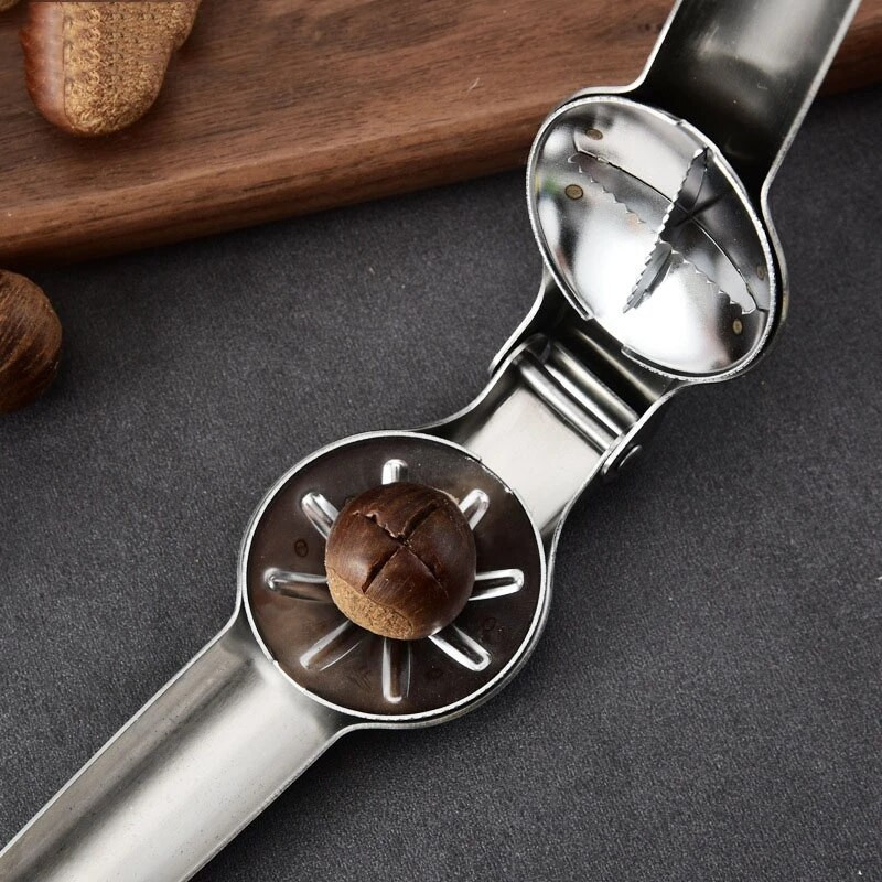 Otvarač za školjke od nehrđajućeg čelika Stezaljka za kesten Brzi rezač za kesten Otvarač za orahe Kliješta za orahe Kuhinjski pribor