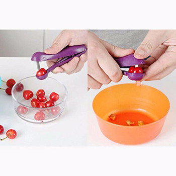 New Cherry Fruit Kitchen Pitter Remover Olive Corer Remove Pit Tool Seed Gadge Εργαλεία φρούτων και λαχανικών Cherry Pitter