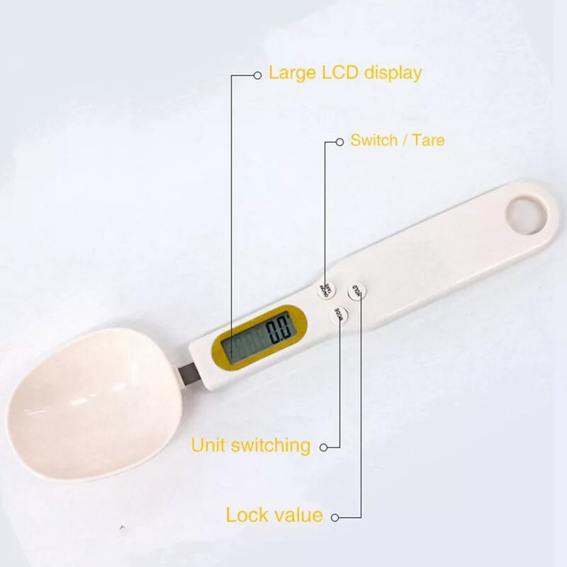 Nova šalica za vagu za hranu za kućne ljubimce, zdjela za hranjenje pasa, mačaka, kuhinjska vaga, žlica, mjerna lopatica, prijenosna s LED zaslonom