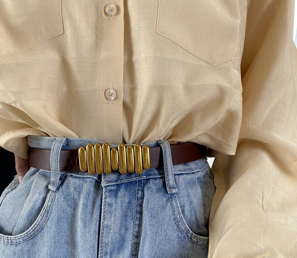 Novi model ženskog remena od umjetne kože - retro stil