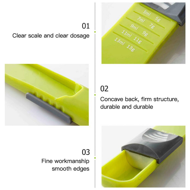 Mjerna posuda Dvostruki kraj Osam pregrada Podesiva vaga Žlice za mjerenje Mjerna žlica Alat za pečenje Kuhinjski dodaci