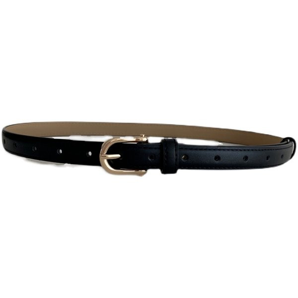 Tanak ženski remen od umjetne kože s metalnom kopčom