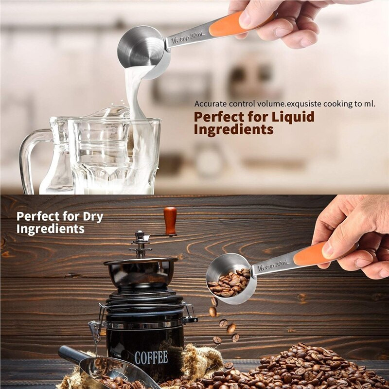 10 kom od nehrđajućeg čelika, metalna silikonska mjerna šalica, čaj, kava, šećer, žlica, žlica za kuhanje, pribor za pečenje, set alata