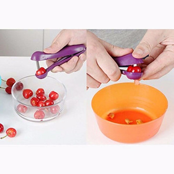 Cherry Fruit Kitchen Pitter Remover Olive Corer Remove Pit Tool Seed Gadge Εργαλεία φρούτων και λαχανικών Cherry Pitter