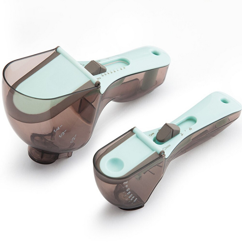 Podesive mjerne žlice 2 kom. Višenamjenske mjerne lopatice za pečenje Vaga za kuhanje Mjerne čaše Kuhinjski pribor Alati