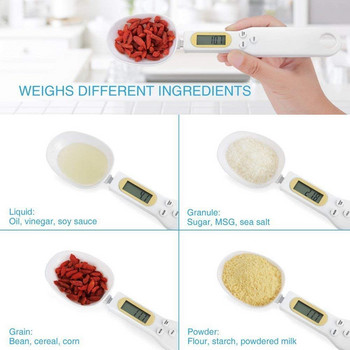 Нова цифрова кухненска везна, електронна готварска лъжица за измерване на теглото на храната, 500 g 0,1 g, кафе, чай, захар, лъжица, везна Кухненски инструмент