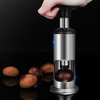 Ръчна отварачка за кестени от неръждаема стомана Nuttroshacker Sheller Peel Chestnut Artefact PeelerКухненски инструмент Аксесоар против хлъзгане Chestnut