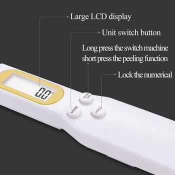 Ψηφιακή οθόνη LCD 500g/0,1g Κουτάλι μέτρησης κουζίνας Ηλεκτρονική ζυγαριά κουταλιού Mini ζυγαριά κουζίνας Προμήθειες ψησίματος